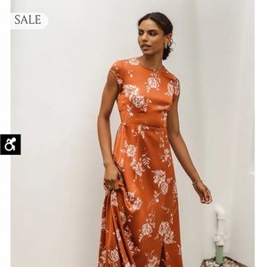 Semi formal full length floral dress
